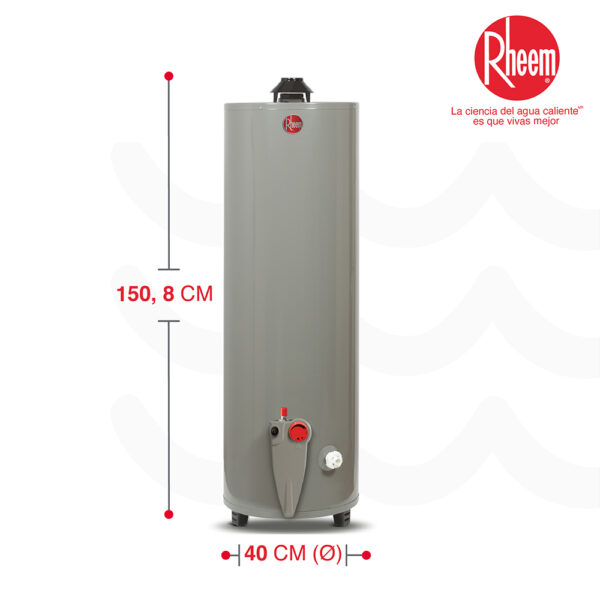 Calentador RHEEM de Acumulación a Gas Natural 30GL/114 Litros - Image 3