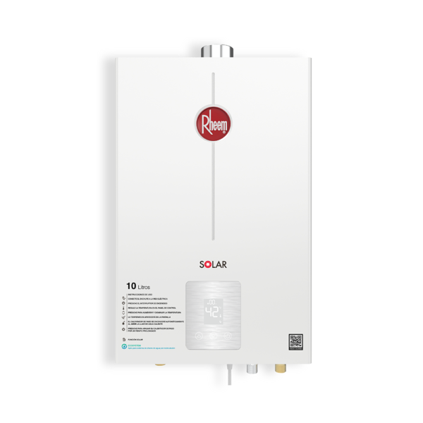 Calentador RHEEM 10lt Gas Natural Tiro Forzado Digital