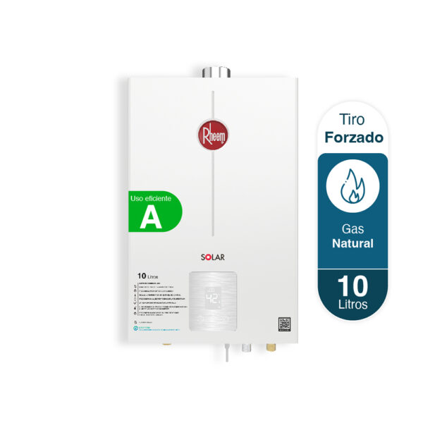 Calentador RHEEM 10lt Gas Natural Tiro Forzado Digital - Image 2