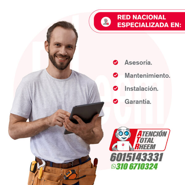 Calentador RHEEM 10lt Gas Natural Tiro Forzado Digital - Image 9