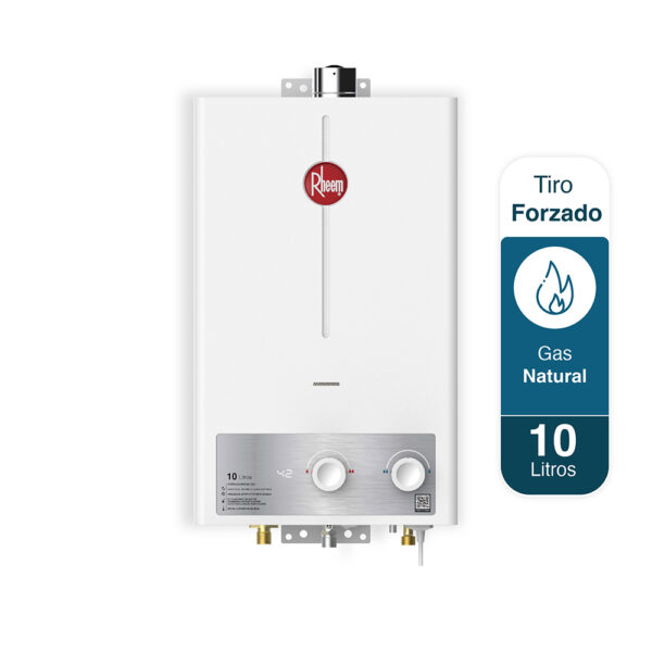 Calentador RHEEM 10lt Gas Natural Tiro Forzado Mecánico - Image 2