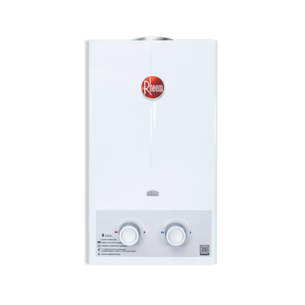 Calentador RHEEM 8lt Gas Propano Tiro Natural Mecánico