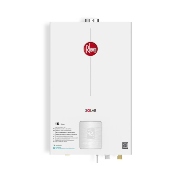 Calentador RHEEM 16lt Gas Propano Tiro Forzado Digital