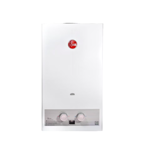 Calentador RHEEM 13lt Gas Natural Tiro Natural Mecánico