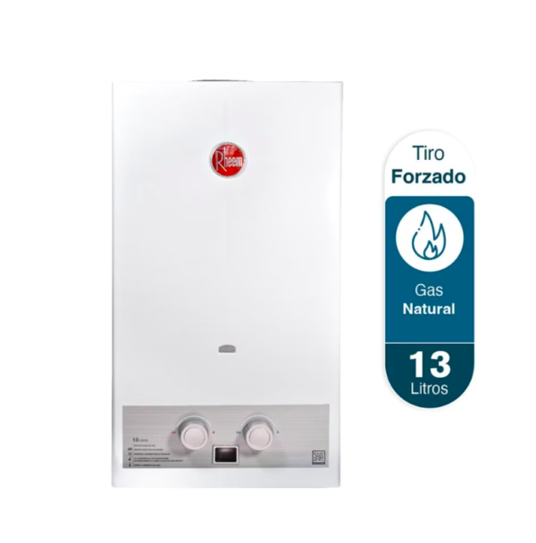 Calentador RHEEM 13lt Gas Natural Tiro Natural Mecánico - Image 3