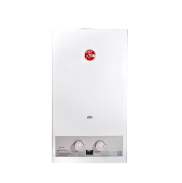 Calentador RHEEM 13lt Gas Propano Tiro Natural Mecánico